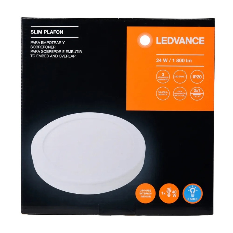[2105] Panel Sobreponer 24W/830 Redondo G2 - Ledvance