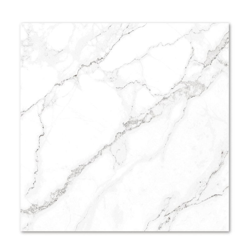[3040] Piso Cerámico Marmolizado Blanco 45X45Cm