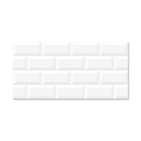 Ceramico Pared 30X60Cm Ladrillo Blanco 1.8M2
