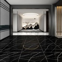 Piso Porcelanato Marmolizado Vitrificado Torbel Negro 60X60Cm 1.44M2