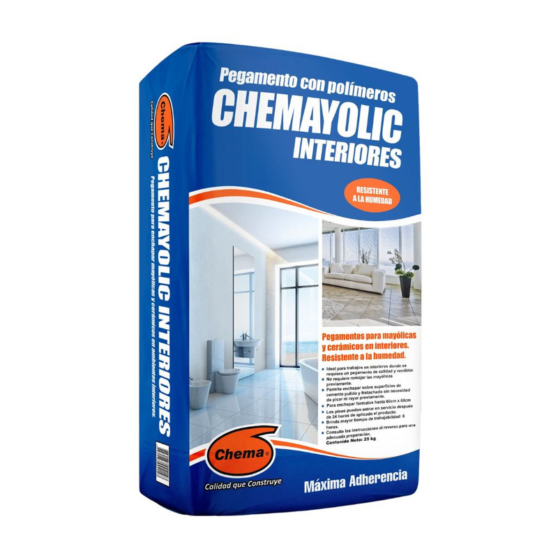 [7035] Pegamento Chema Chemayolic Para Interiores 25Kg- Chema